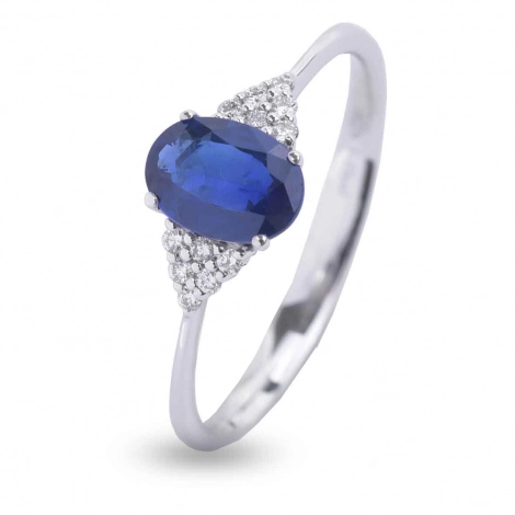 Bague Saphir et Diamants