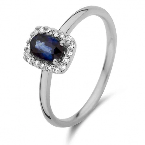 Bague Saphir et Diamants