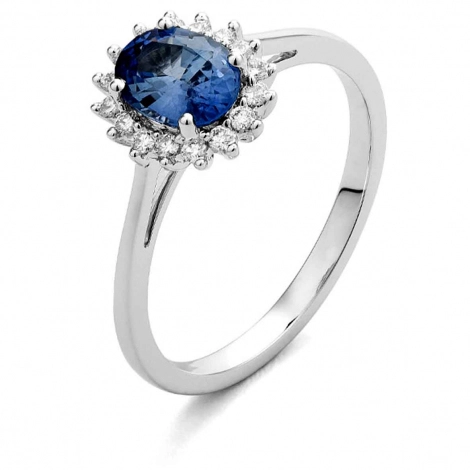 Bague Saphir et Diamants