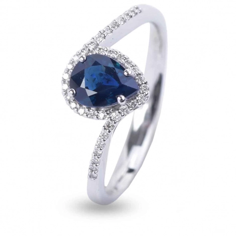 Bague Saphir et Diamants