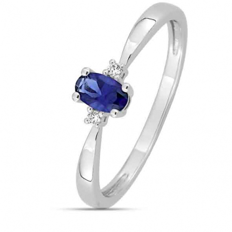 Bague Saphir et diamants