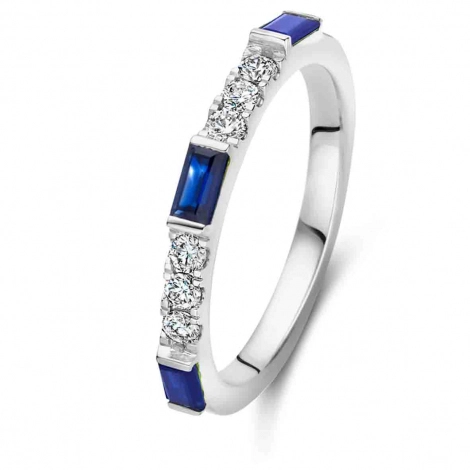 Bague Saphir et Diamants