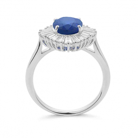 Bague Saphir et Diamants