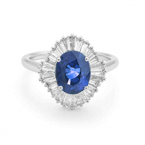 Bague Saphir et Diamants