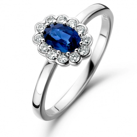 Bague Saphir et Diamants
