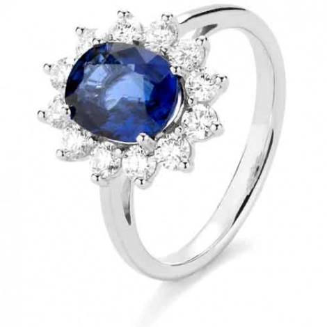 Bague Saphir et Diamants