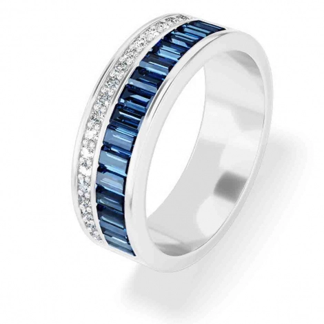 Bague Saphir et Diamants