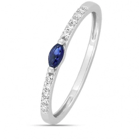 Bague Saphir et diamants
