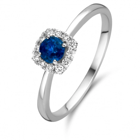 Bague Saphir et Diamants