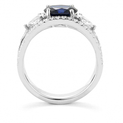 Bague Saphir et Diamants
