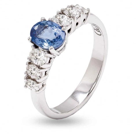Bague Saphir et Diamants