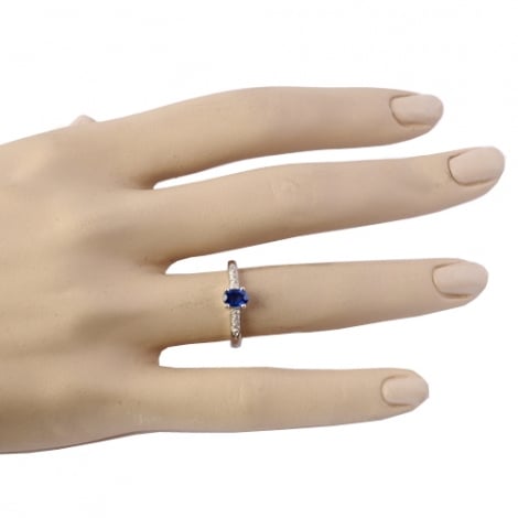 Bague saphir et diamants