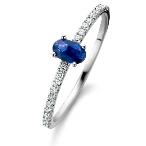 Bague Saphir et Diamants