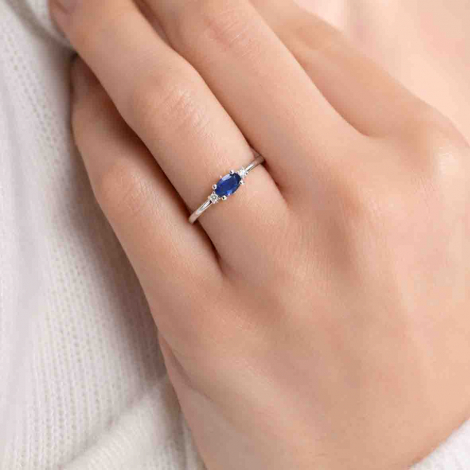 Bague Saphir et diamants