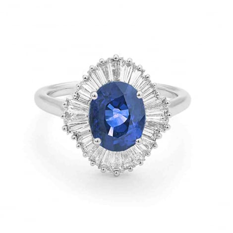 Bague Saphir et Diamants