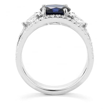 Bague Saphir et Diamants