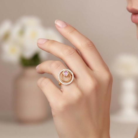 Bague Saphir et diamants