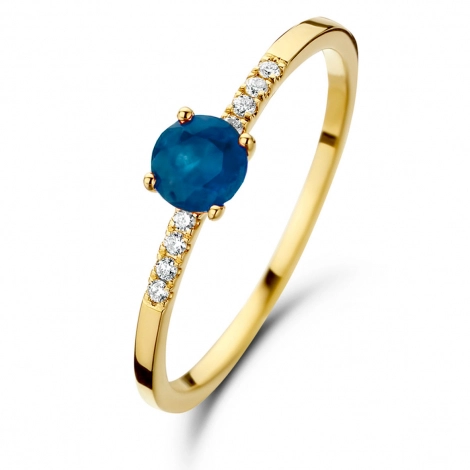 Bague Saphir et Diamants