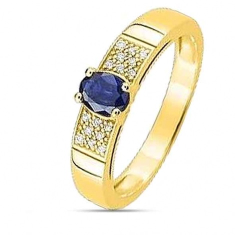 Bague Saphir et diamants