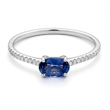 Bague Saphir et Diamants