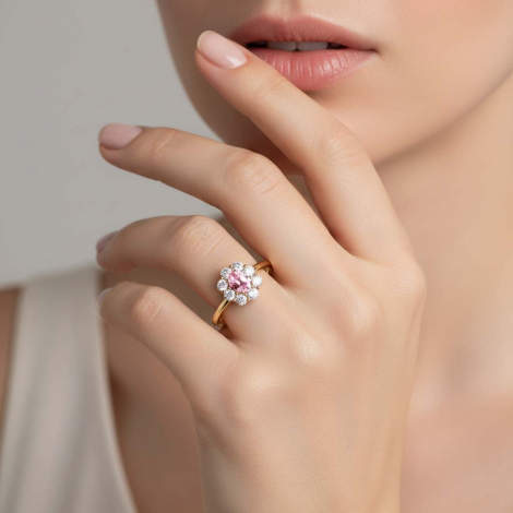 Bague Saphir et diamants