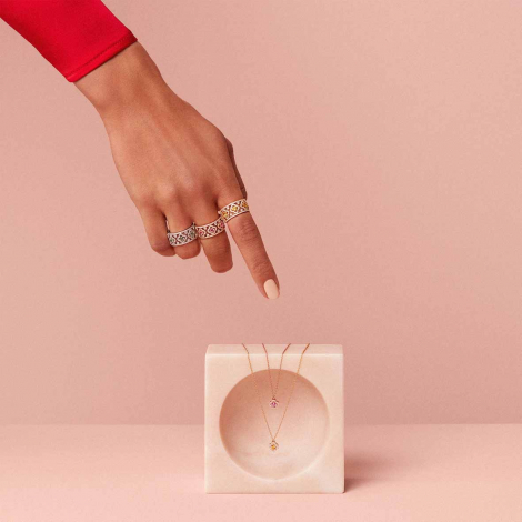 Bague saphir jaune et diamants - One More