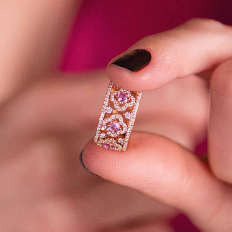 Bague saphir jaune et diamants - One More