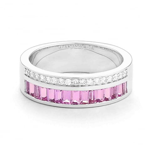 Bague Saphir Roses et Diamants