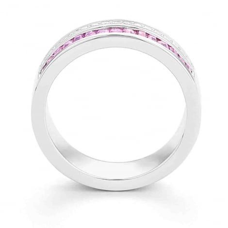 Bague Saphir Roses et Diamants
