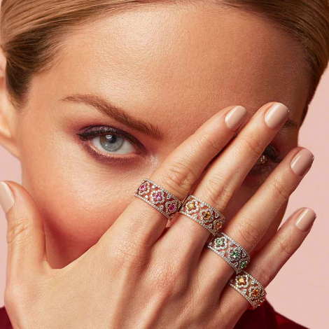 Bague saphir vert - diamants - One More