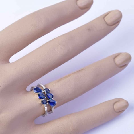 Bague Saphirs et Diamants