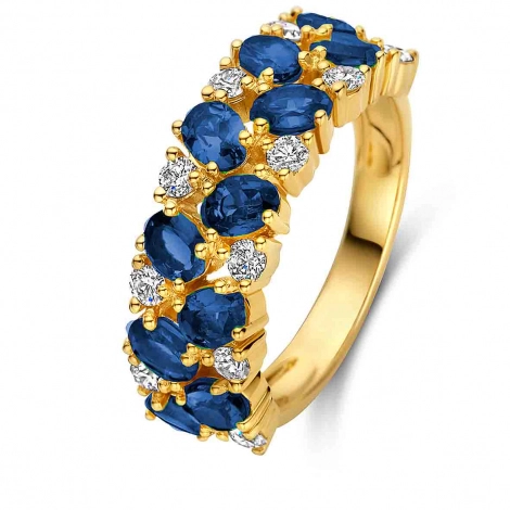 Bague Saphirs et Diamants