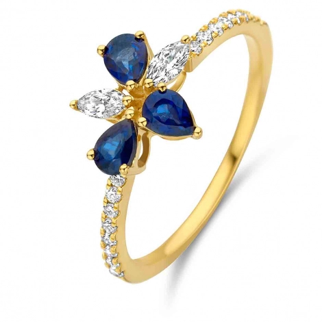 Bague Saphirs et Diamants
