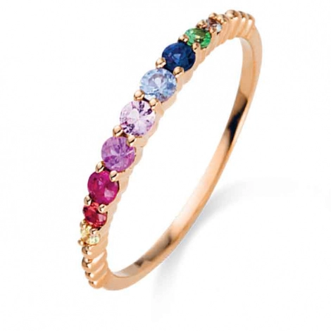 Bague Saphirs Multicolores