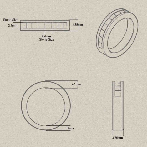 Bague Saphirs Rainbow