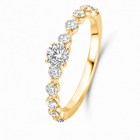 Bague solitaire Amour 0.40 ct