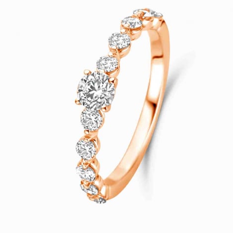 Bague solitaire Amour 0.40 ct