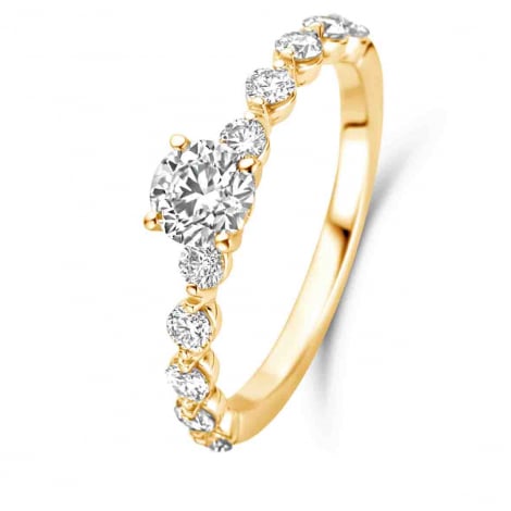 Bague solitaire Amour 0.50 ct