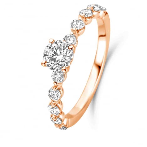 Bague solitaire Amour 0.50 ct