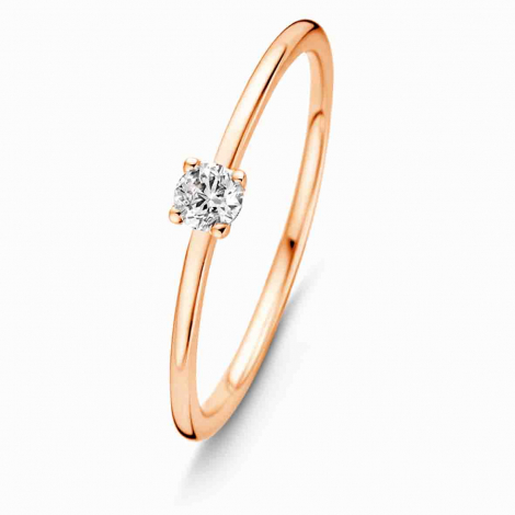 Bague Solitaire Chaton 0.09 ct