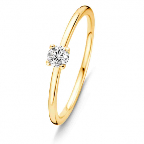 Bague Solitaire Chaton 0.18 ct