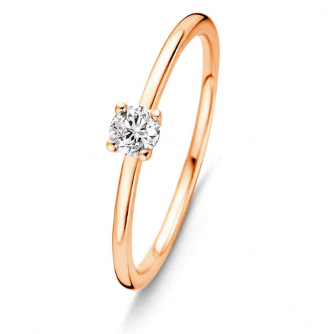 Bague Solitaire Chaton 0.18 ct