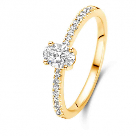 Bague solitaire Classic 0.50 ct Diamant de Laboratoire