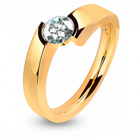 Bague solitaire diamant 