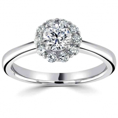 Bague solitaire - Diamant cre en Laboratoire