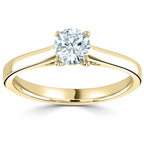 Bague solitaire - Diamant Synthtique