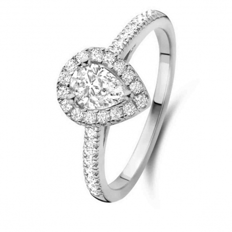 Bague solitaire Halo Beyond- 0.7 ct