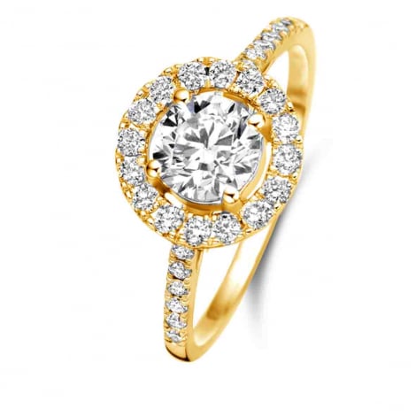 Bague solitaire Halo Beyond - 1.50 ct