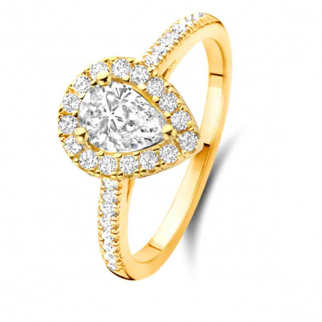 Bague solitaire Halo Beyond- 1 ct
