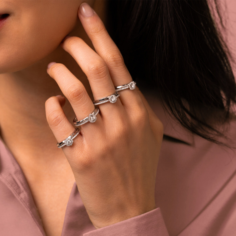 Bague solitaire One More